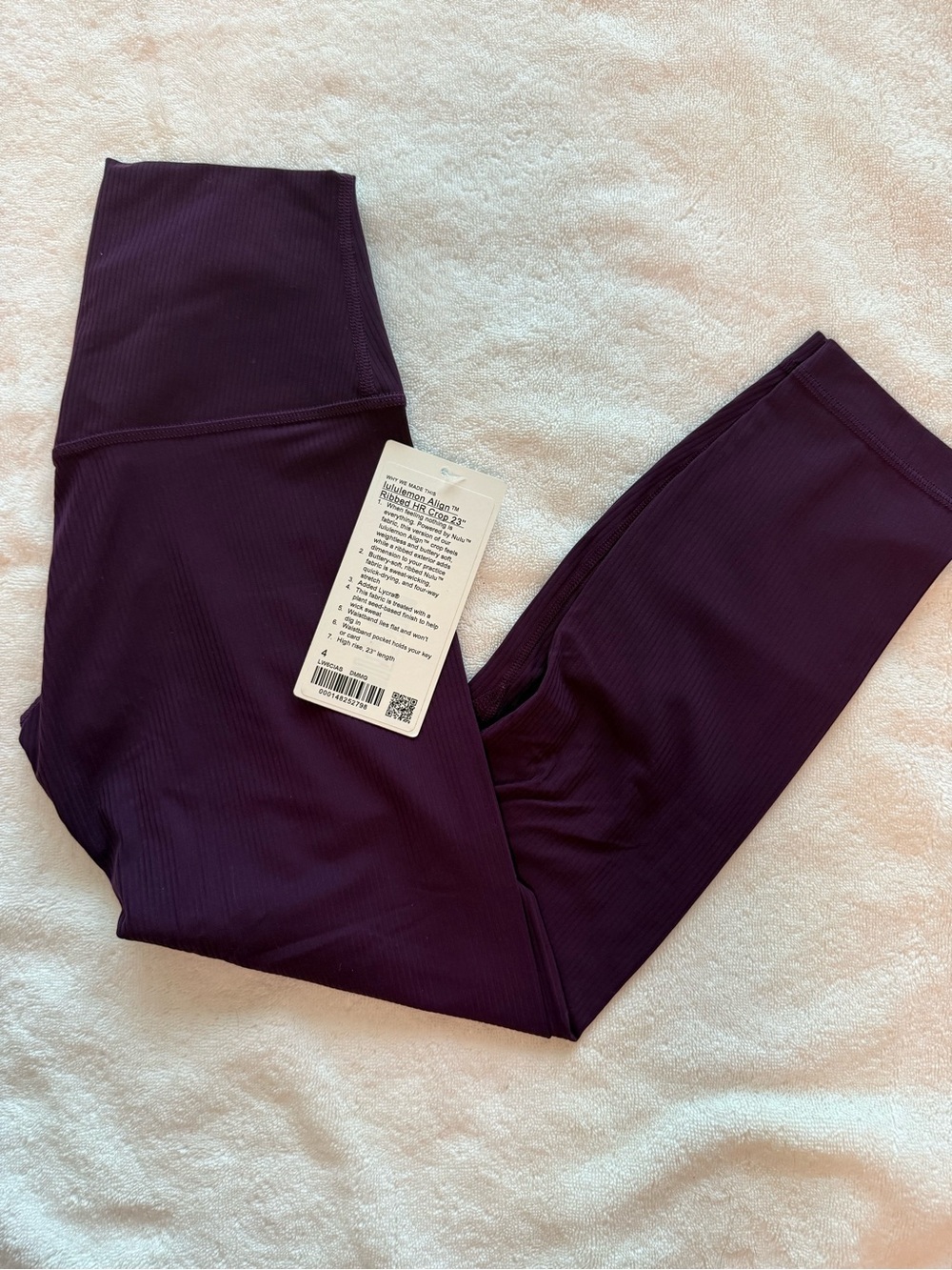 lululemon athletica align  Ribbed Leggings in Deep Plum